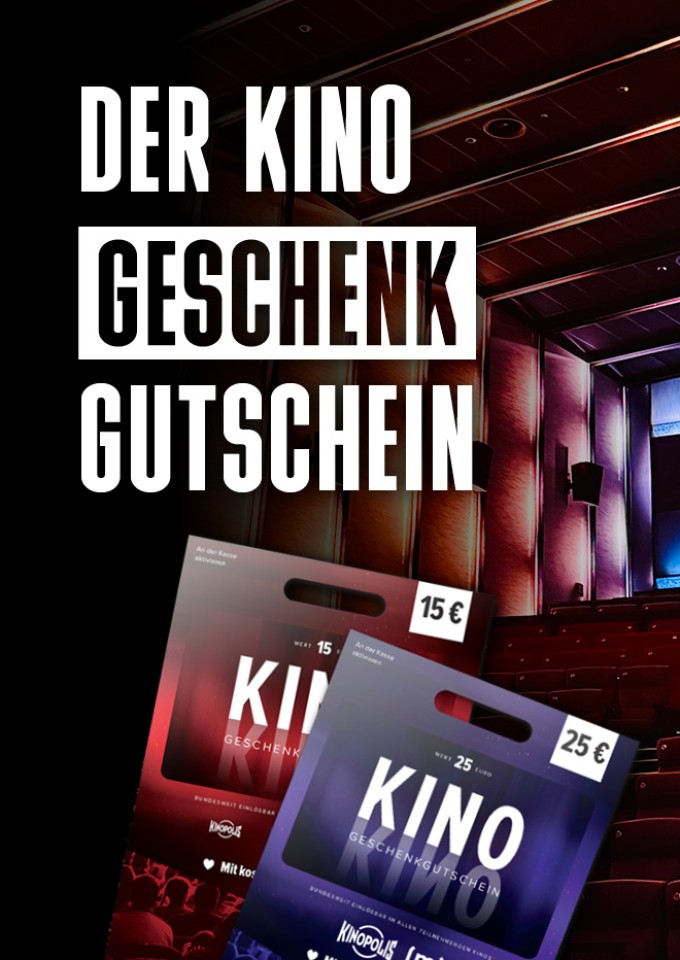 Der KINO Geschenkgutschein