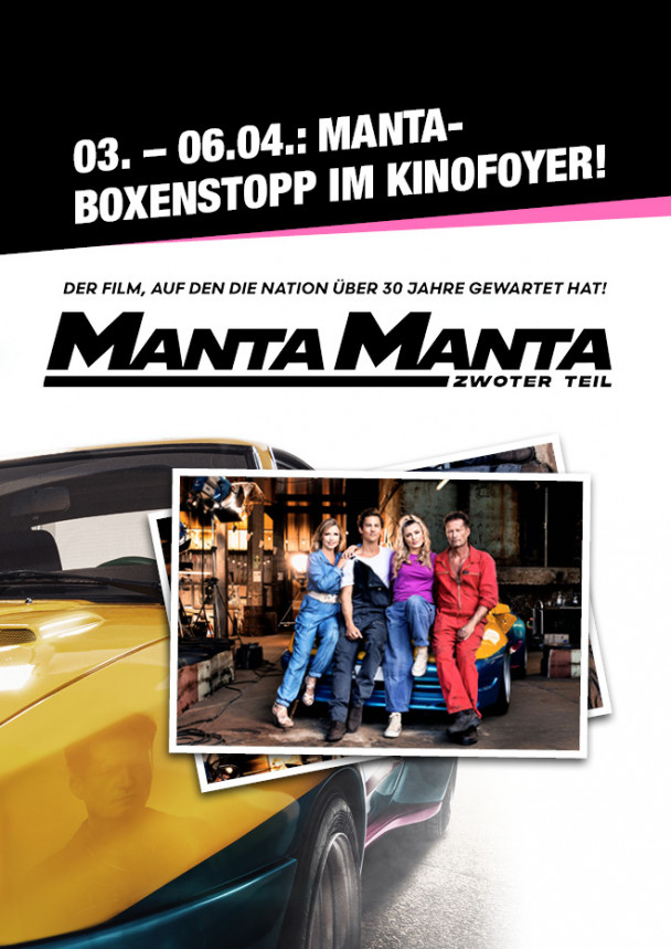 Manta-Boxenstopp im Kinofoyer!