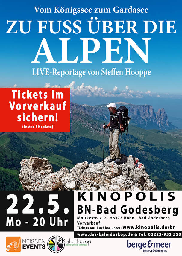 Zu Fuß über die Alpen (Live-Reportage)