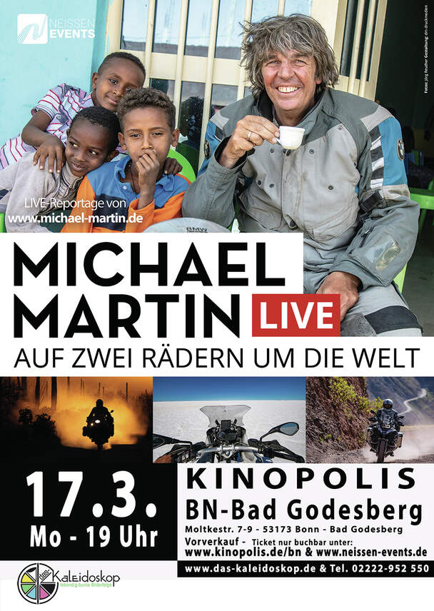 MICHAEL MARTIN - AUF ZWEI RÄDERN UM DIE WELT (Live Reportage)